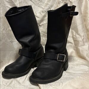 Sleek Black Moto Boots for Women